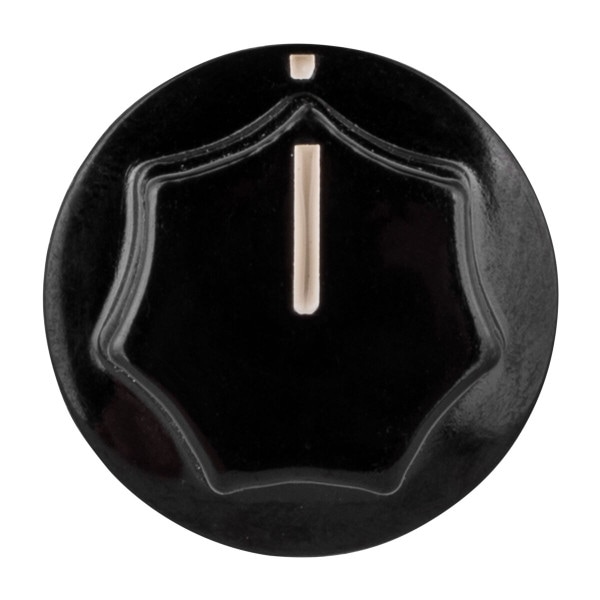 Main product image for Medium Phenolic Amp Knob Black 240-2204